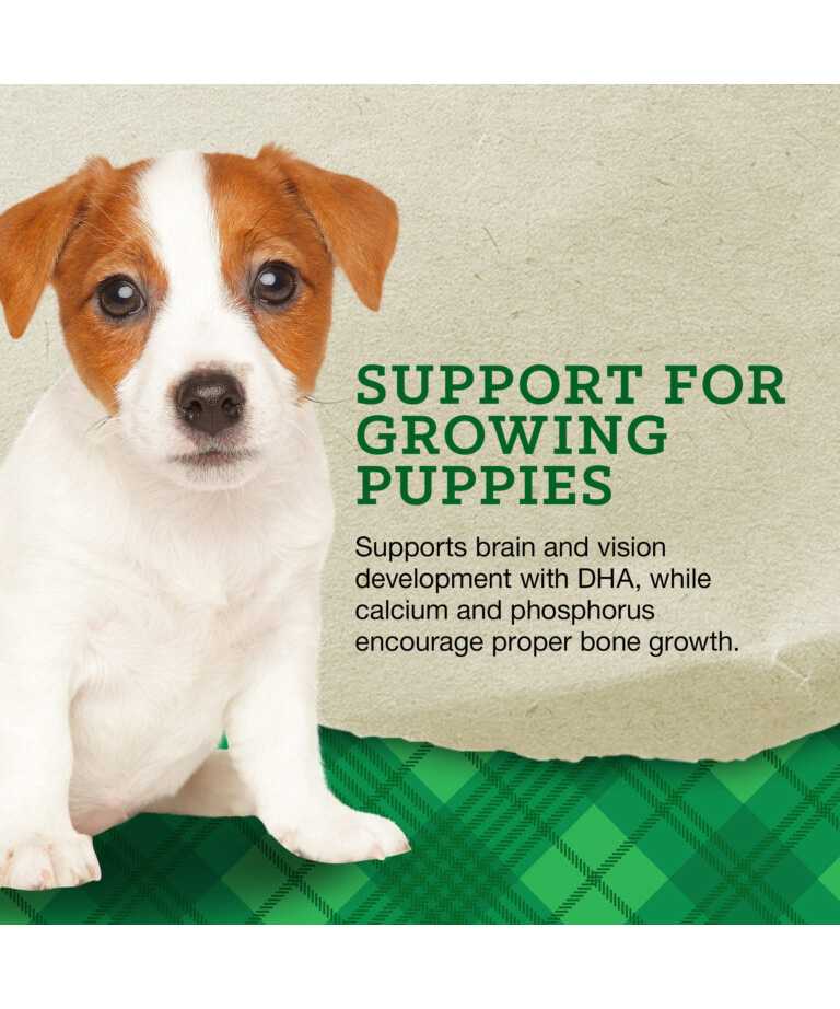 support for growing puppies