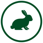 Green rabbits icon