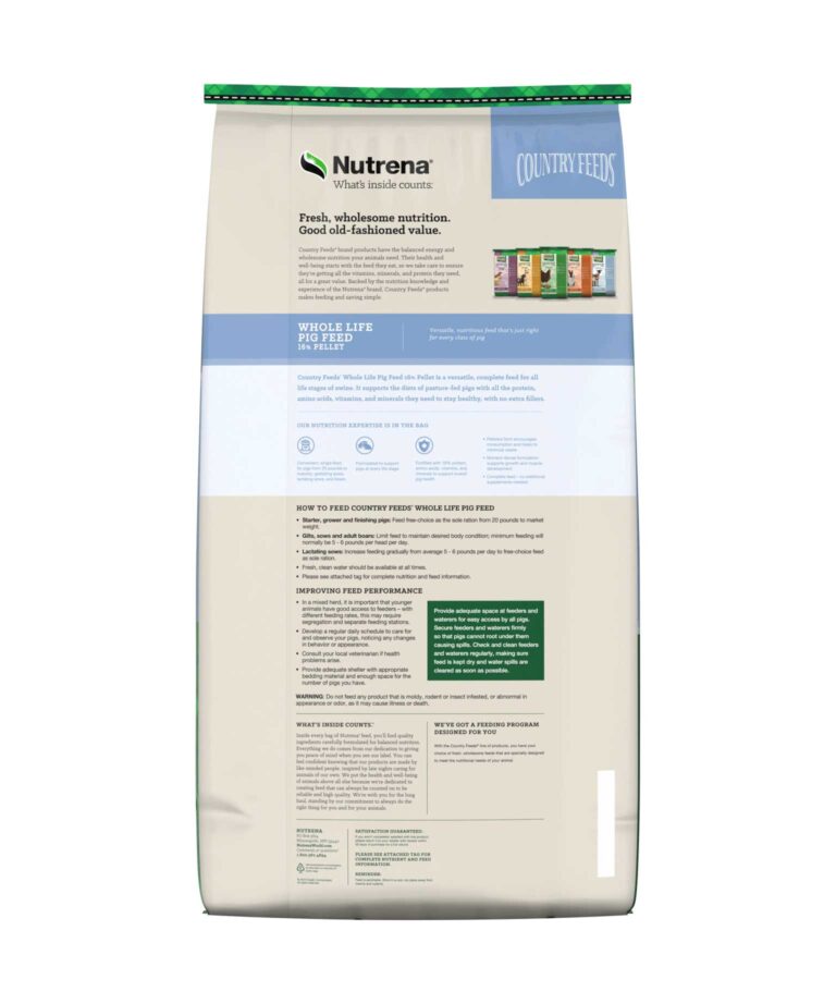Back of Pig Feed Bag
