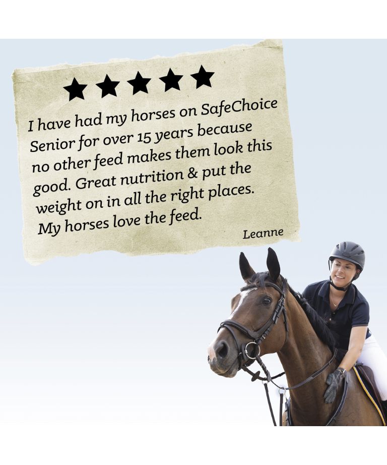 Product Review: I have had my horses on SafeChoice Senior for over 15 years because no other feed makes them look this good.
