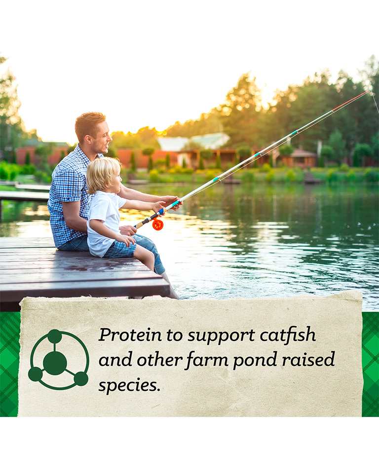 protein to support catfish, and other farm pond raised species