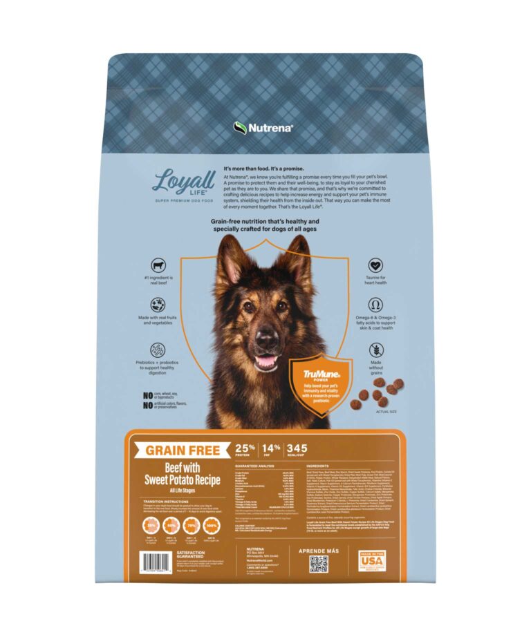 Grain Free beef with sweet potato recipe bag