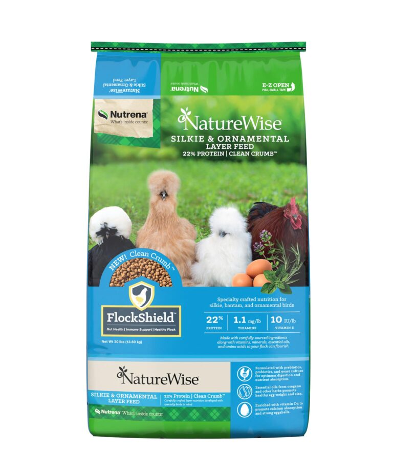 Front of Silkie and Layer Feed Bag
