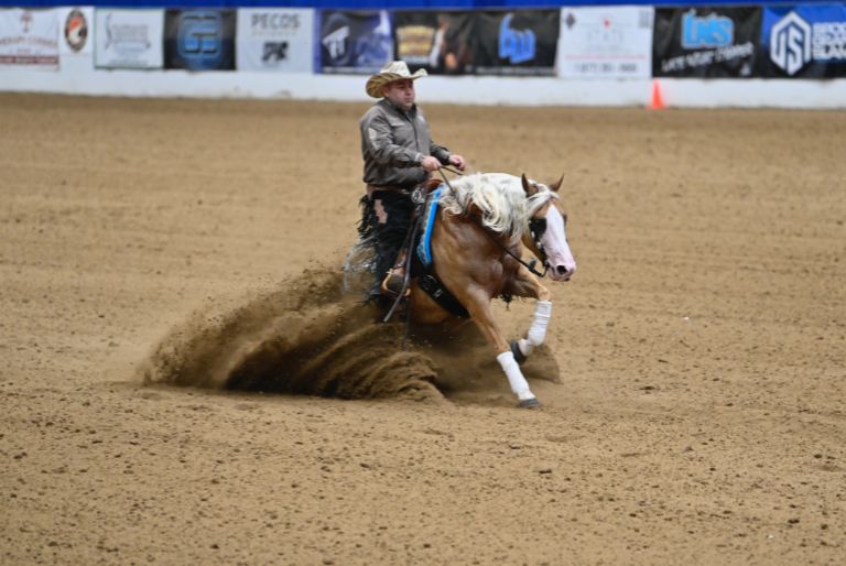 Dany Tremblay riding horse