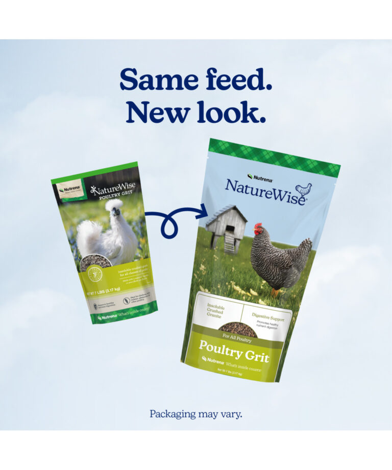 NatureWise Grit new bag vs old bag – same digestive support, new look.