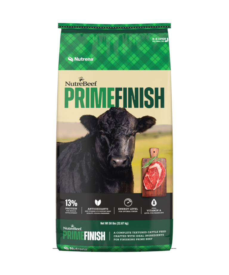 Nutrena NutreBeef Prime Finish Front of Bag