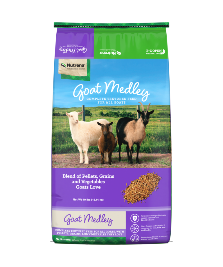 Nutrena Goat Medley Textured Front of Bag