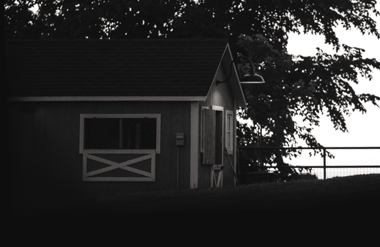 Barn on a farm that feeds Nutrena