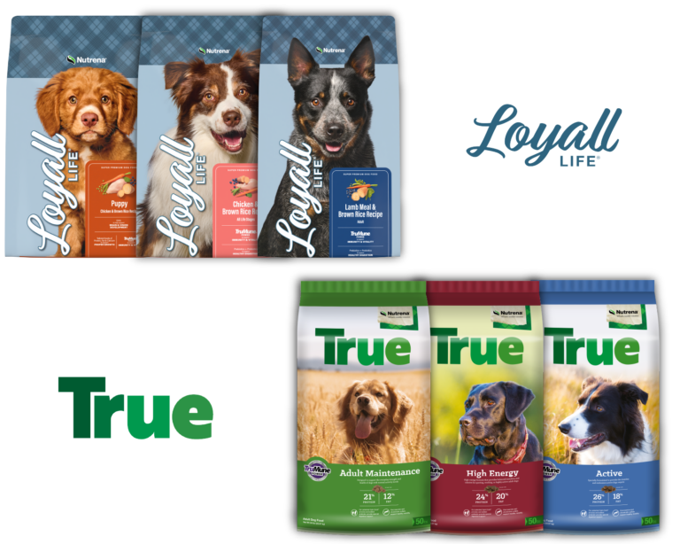 Nutrena True and Loyall Life bag lineup